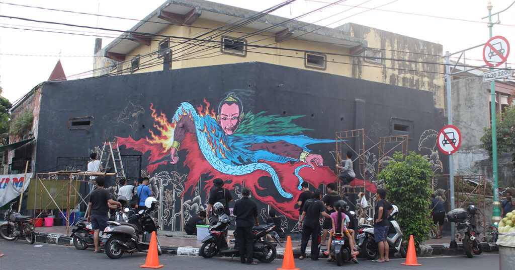 Mural Kolaboratif Rumah Kartini x Nano Warsono – Jepara Environmental Art Biennale (JEAB) 